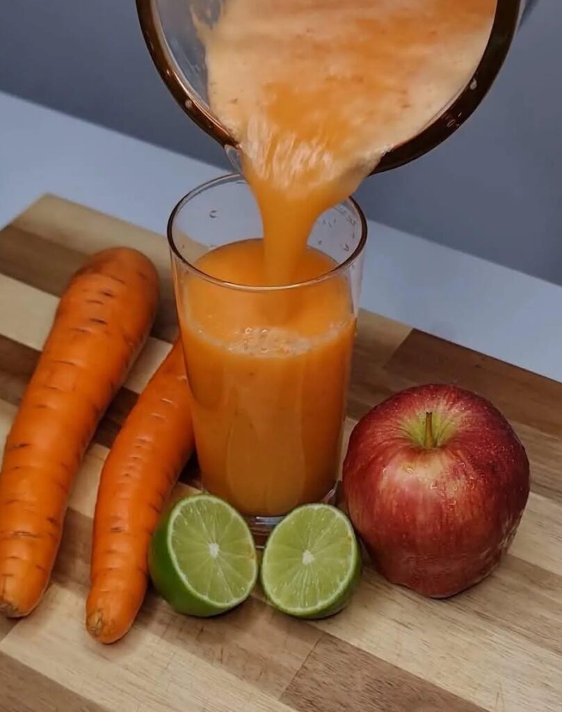 Suco de Cenoura, Limão e Maçã